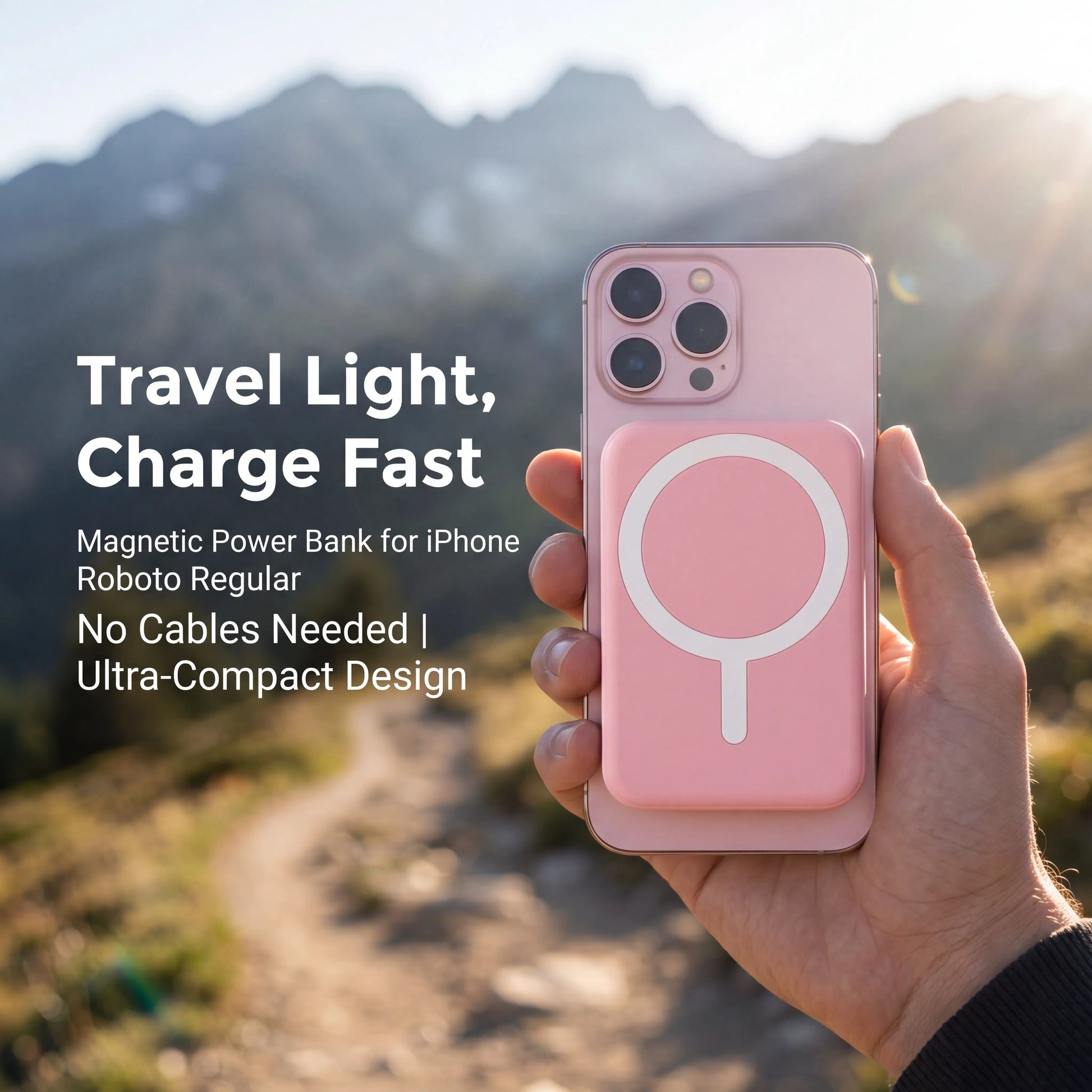 Ultra-Thin Lightweight Portable Charger/ 5000Mah Magnetic Wireless Power Bank/ 20W PD Fast Charging/ Lighting Input Wireless Portable Charger for Iphone 12-17 All Series