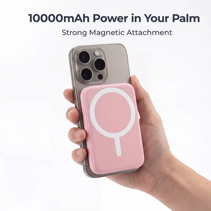 Ultra-Thin Lightweight Portable Charger/ 5000Mah Magnetic Wireless Power Bank/ 20W PD Fast Charging/ Lighting Input Wireless Portable Charger for Iphone 12-17 All Series